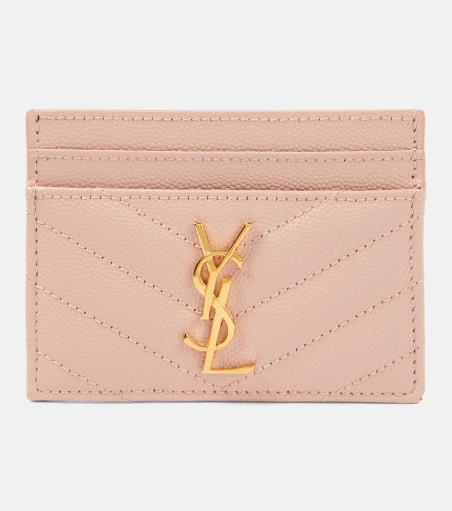 Saint Laurent Cassandre matelassé leather card holder