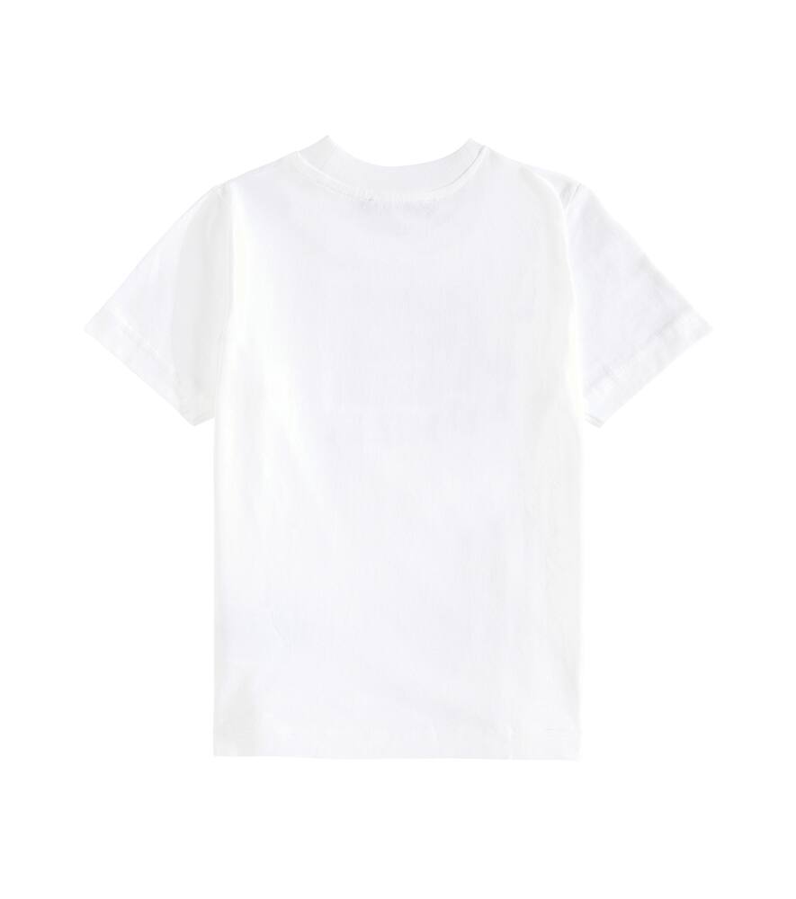 Acne Studios Nash Face Cotton Jersey T-shirt In White
