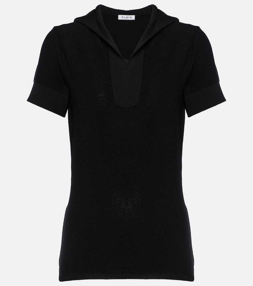Alaïa Cropped knit top