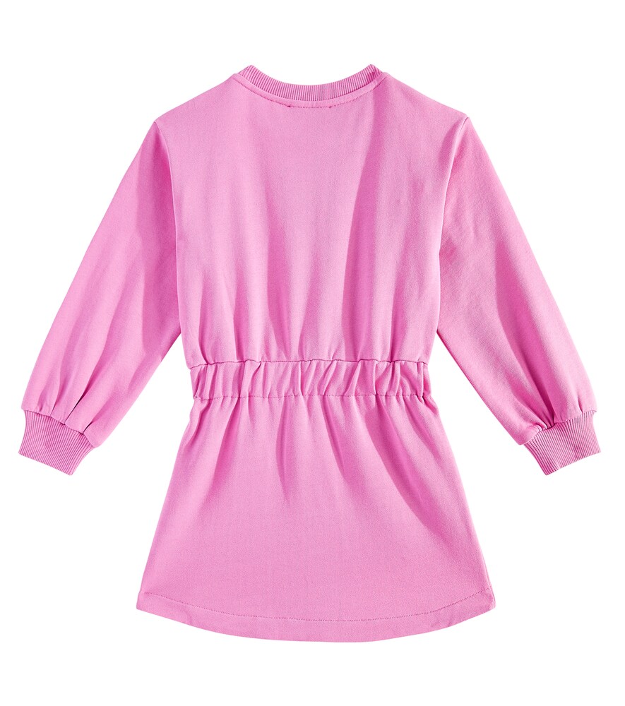  Balmain Kids Balmain Kids Logo Cotton Jersey Sweatshirt Dress 