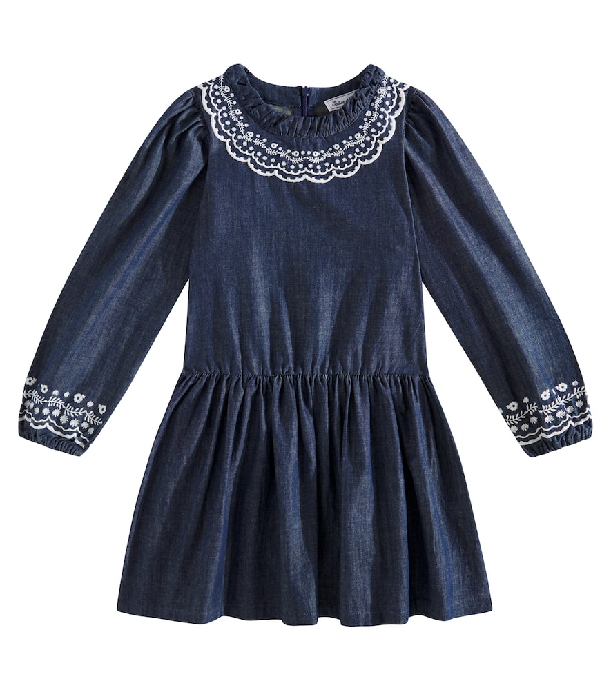 Tartine et Chocolat Embroidered denim dress