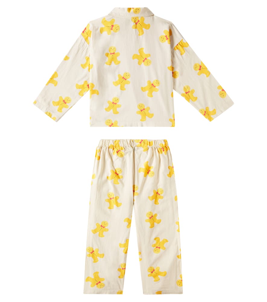 Bobo Choses Printed Cotton Pajamas In White