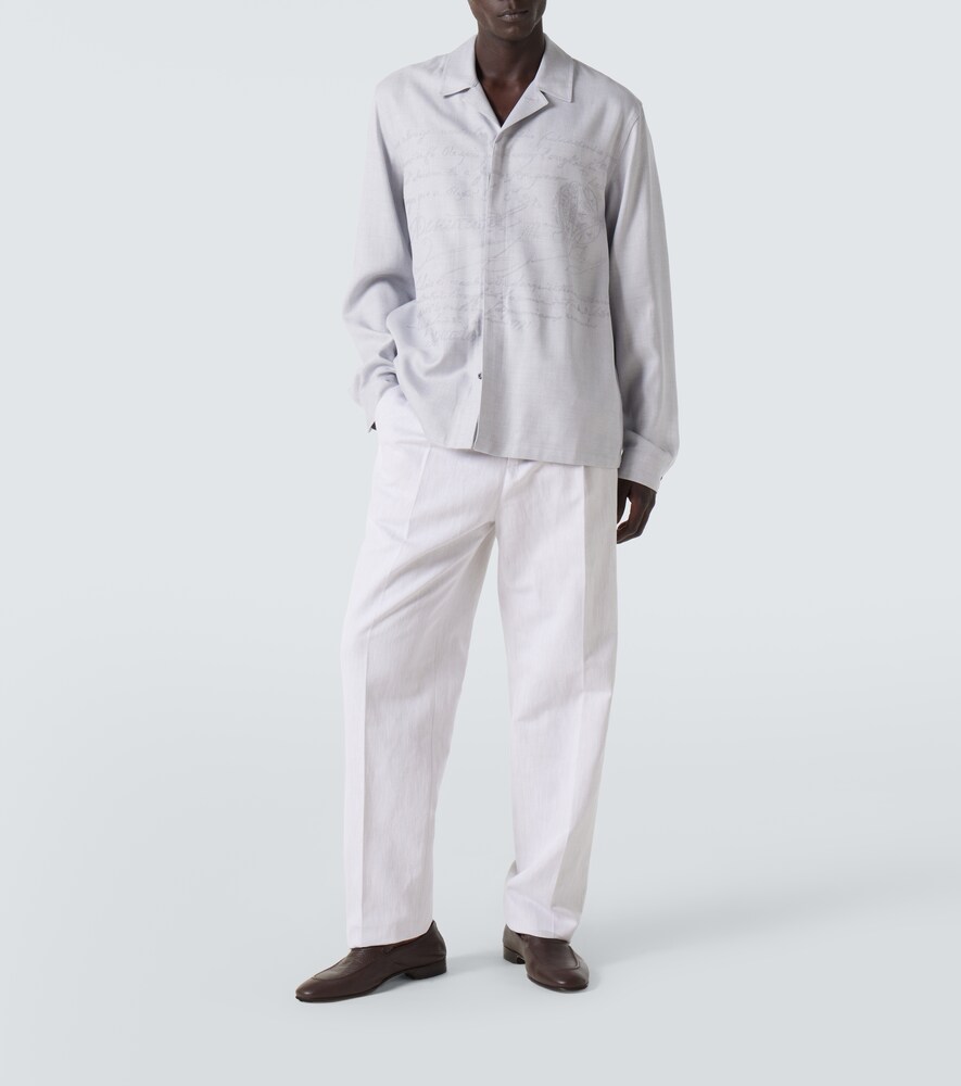  Berluti Berluti Scritto Embroidered Overshirt 