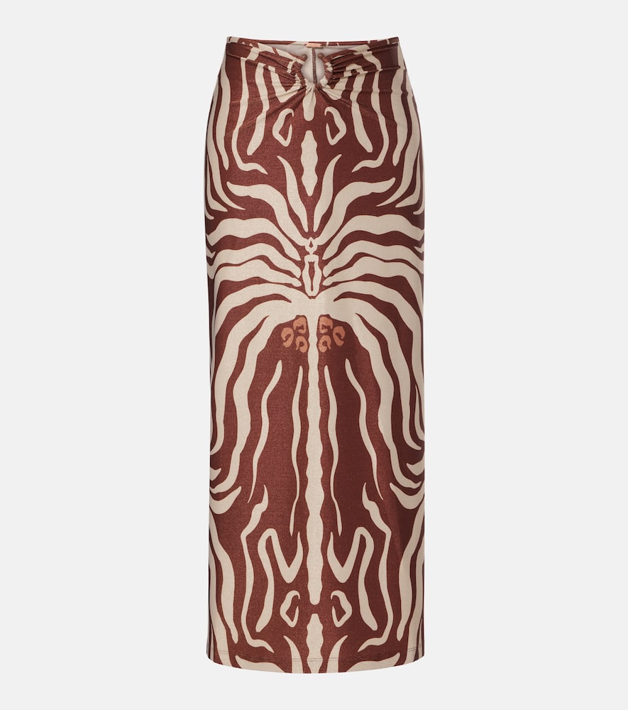 Keel gathered maxi skirt