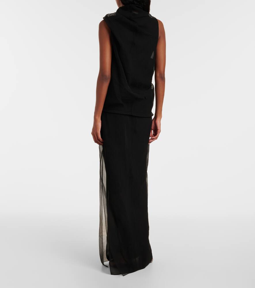Khaite Long Silk Organza Dress