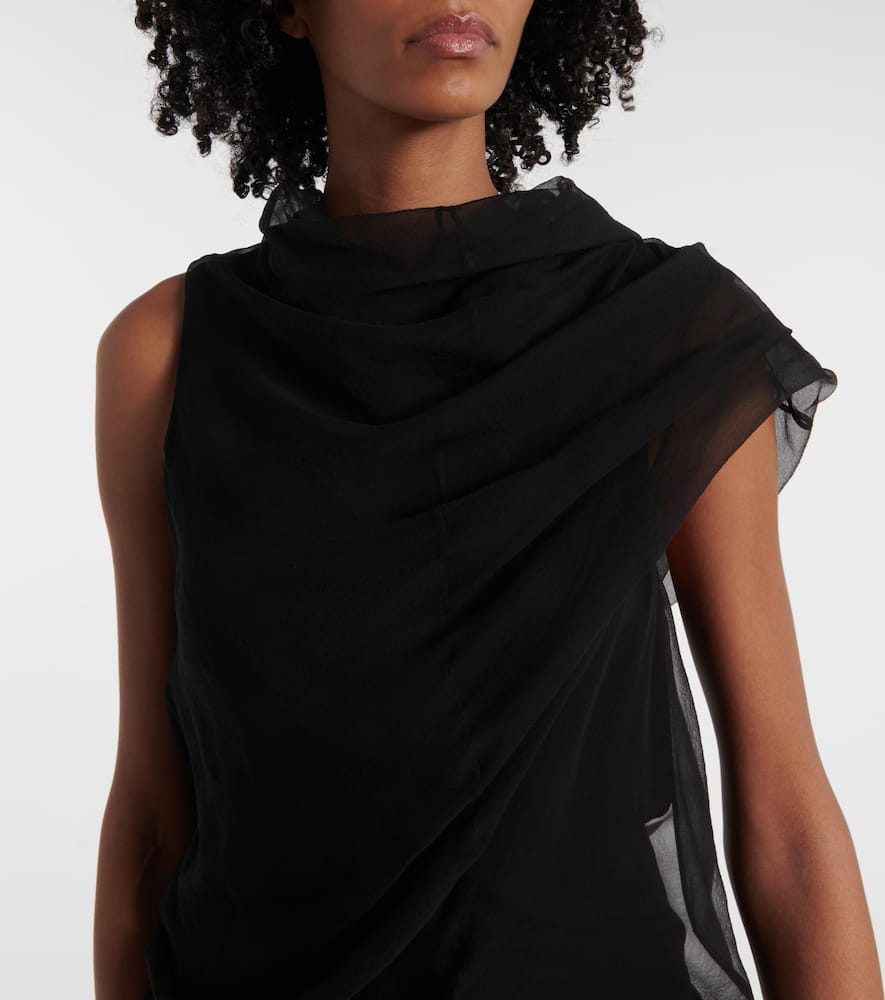 Khaite Long Silk Organza Dress