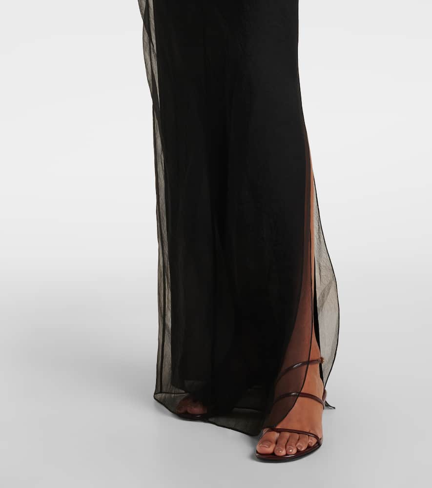 Khaite Long Silk Organza Dress
