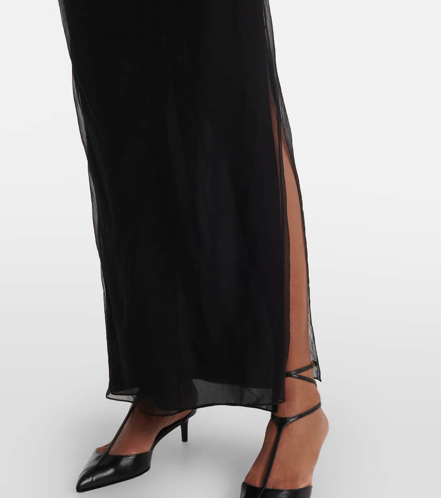 Khaite Long Silk Organza Dress