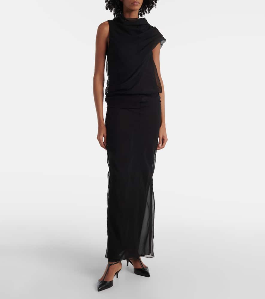 Khaite Long Silk Organza Dress