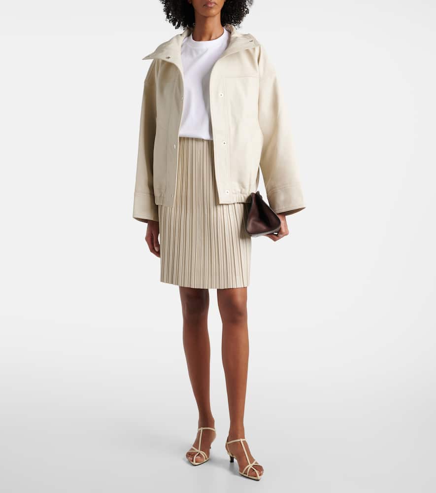 Rohe Reinvented Leather Jacket In White
