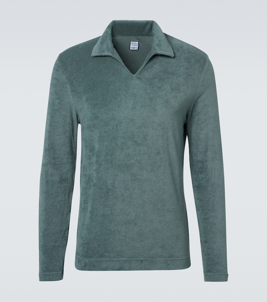 Fedeli Peter cotton terry polo shirt