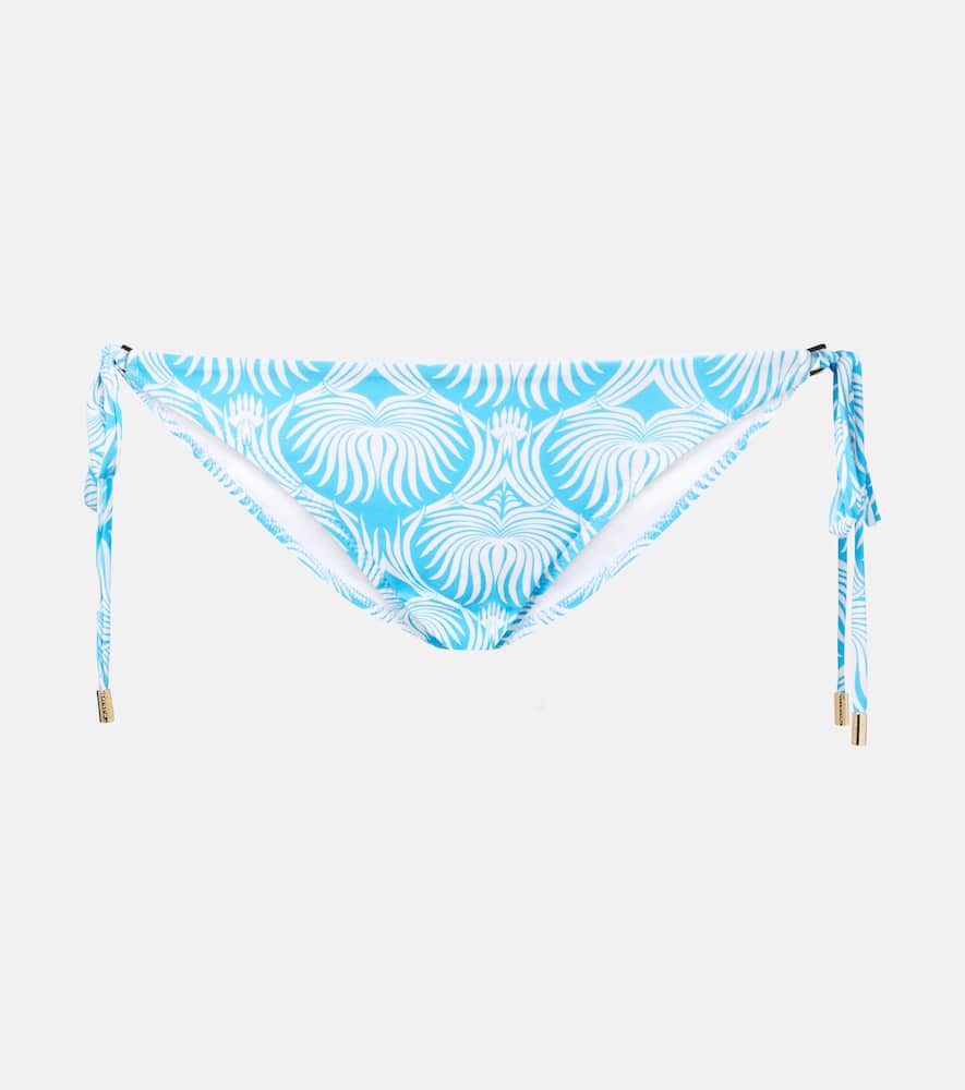 Melissa Odabash Cancun Printed Bikini Bottoms In White