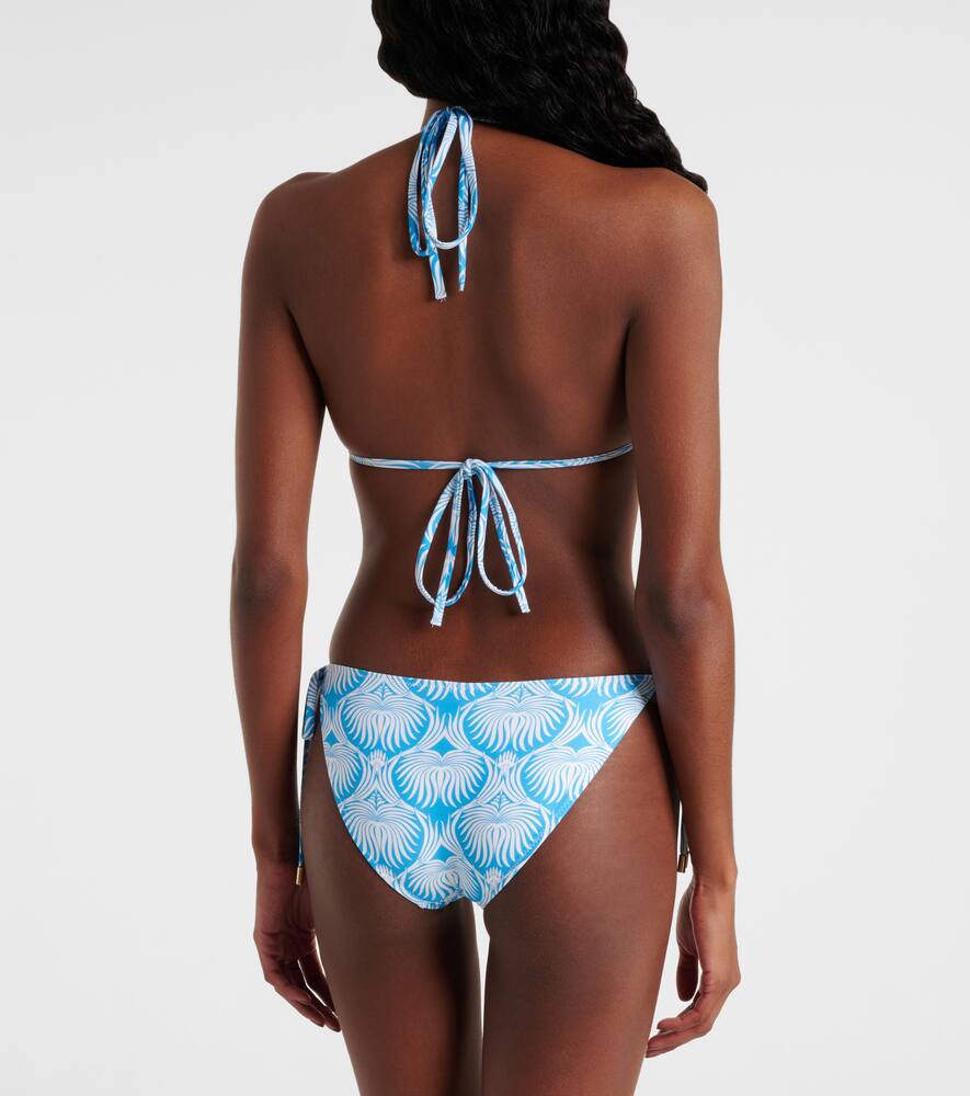 Melissa Odabash Cancun Printed Bikini Bottoms In White