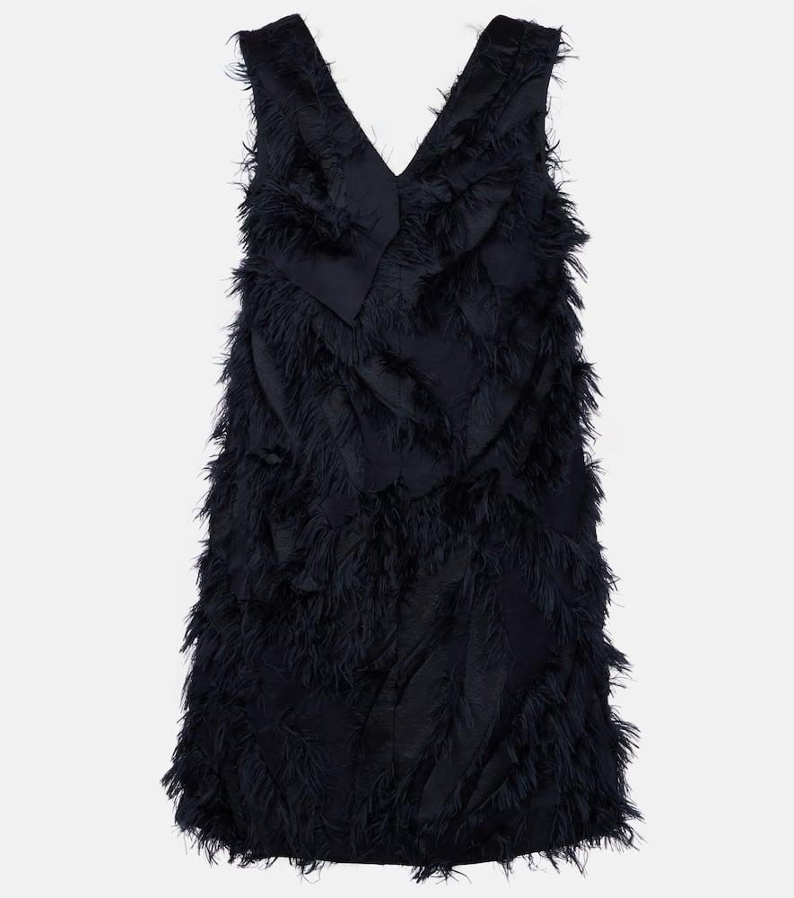 Brunello Cucinelli Jacquard Fringe Shift Dress