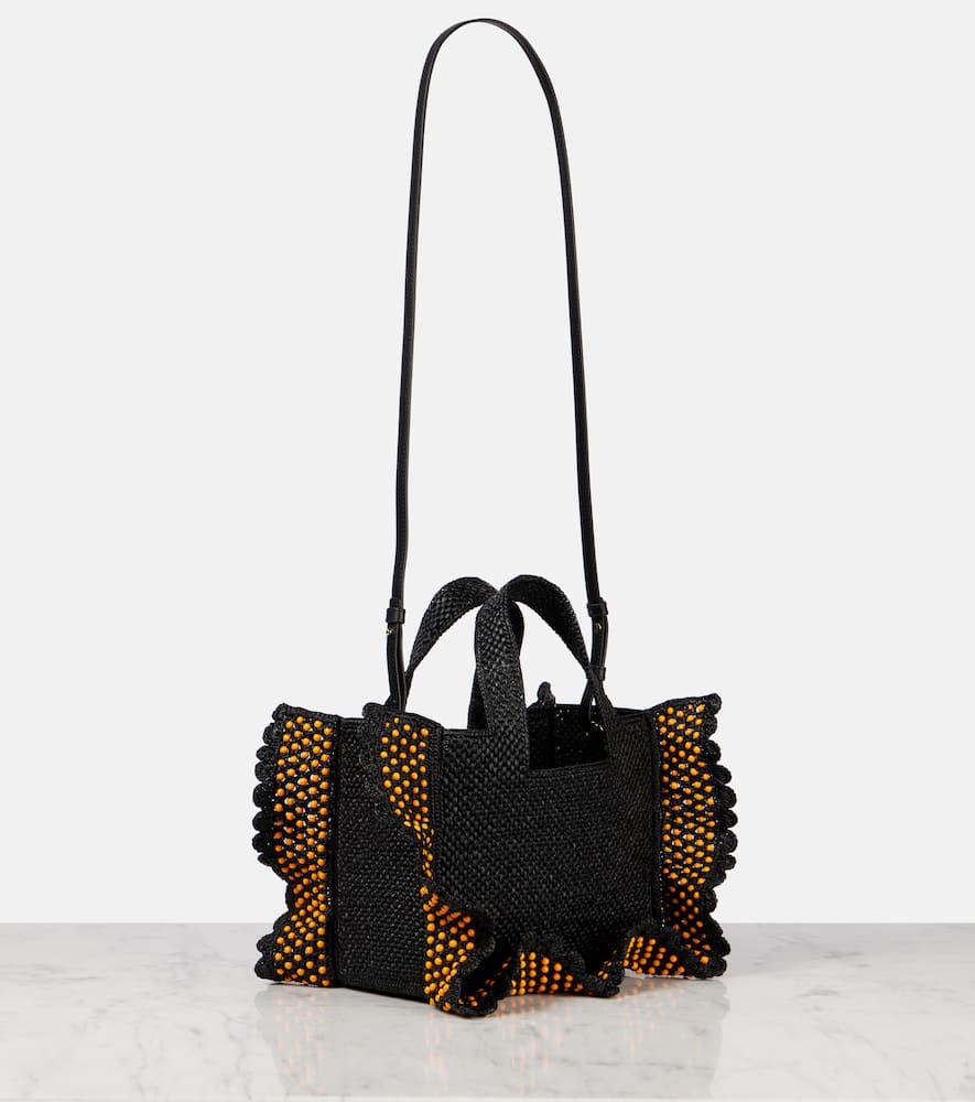 Loewe Font Small Tote Bag In Black
