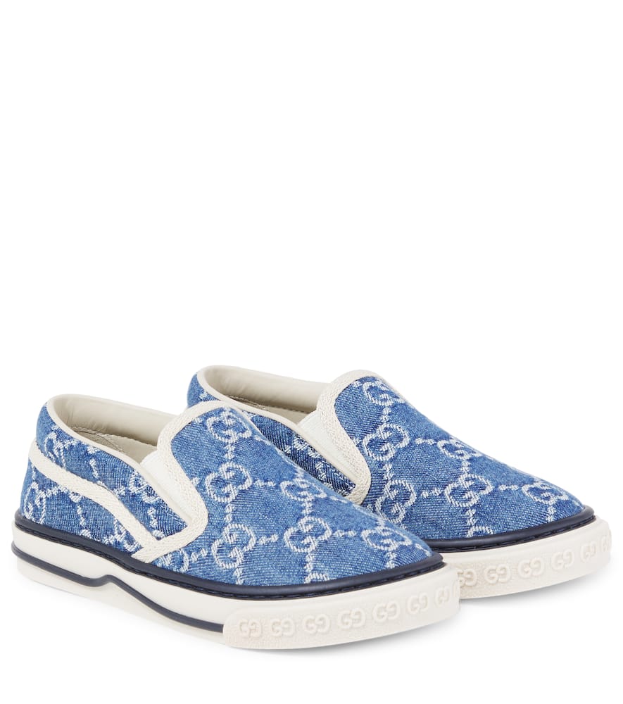 Gucci Gg Slip-on Sneakers In Blue