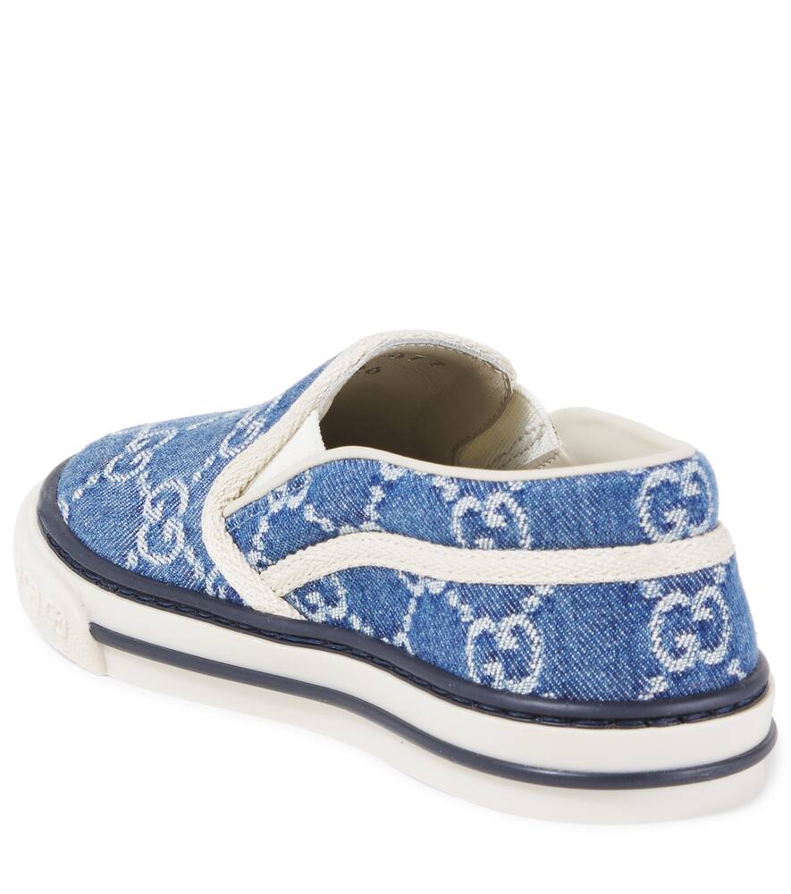 Gucci Gg Slip-on Sneakers In Blue