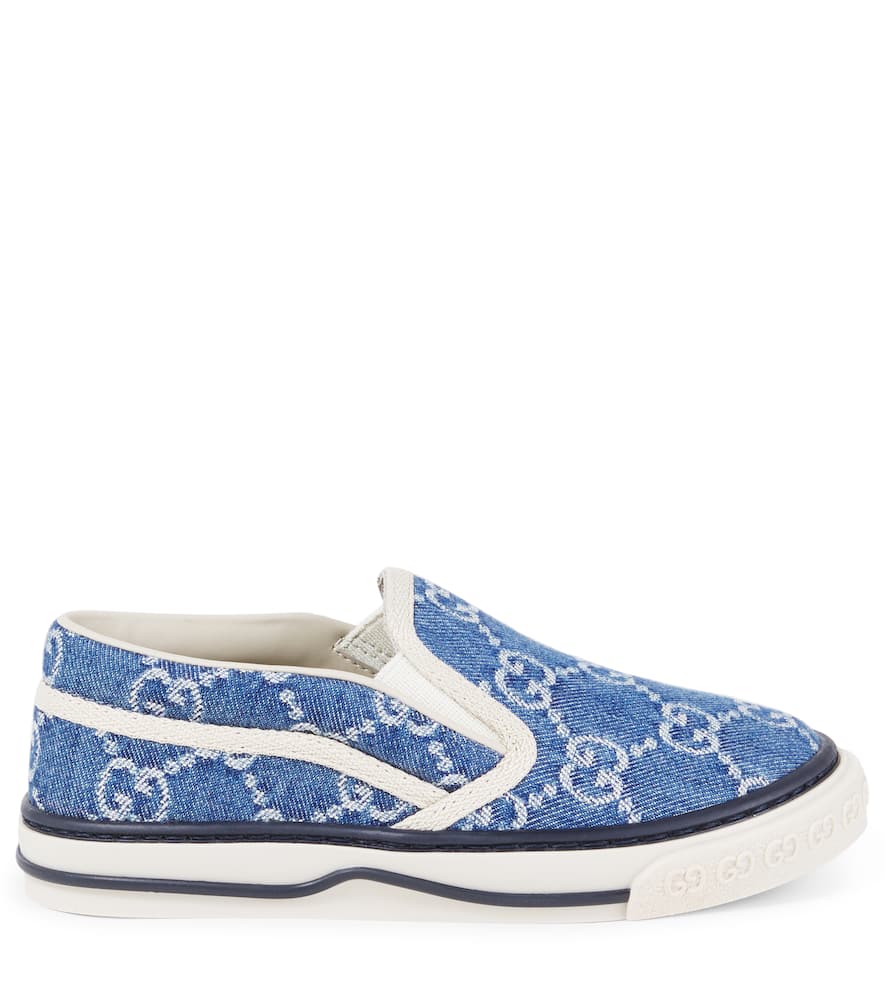 Gucci Gg Slip-on Sneakers In Blue
