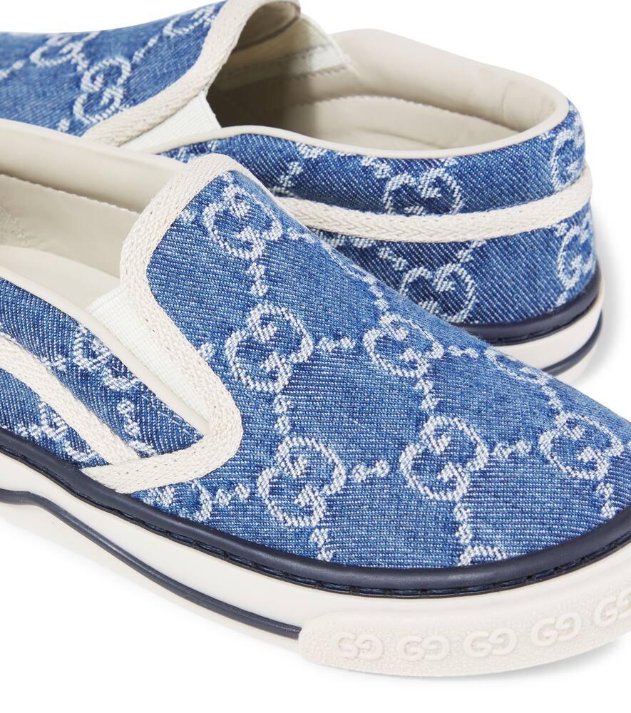 Gucci Gg Slip-on Sneakers In Blue