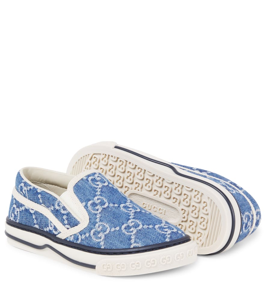 Gucci Gg Slip-on Sneakers In Blue