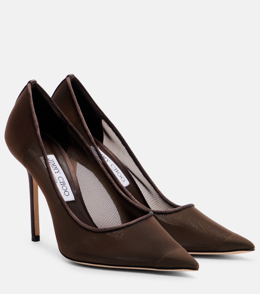 Jimmy Choo Love 100 mesh pumps