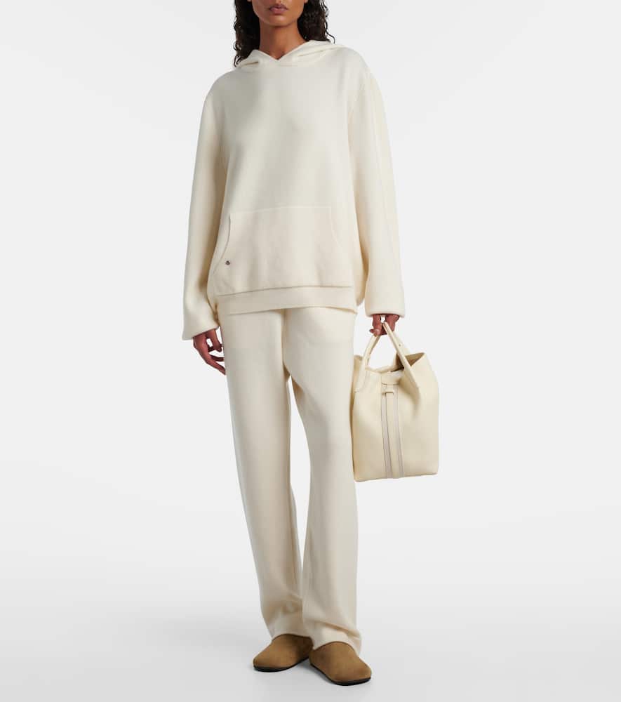 God's True Cashmere Embellished Cashmere Hoodie In White