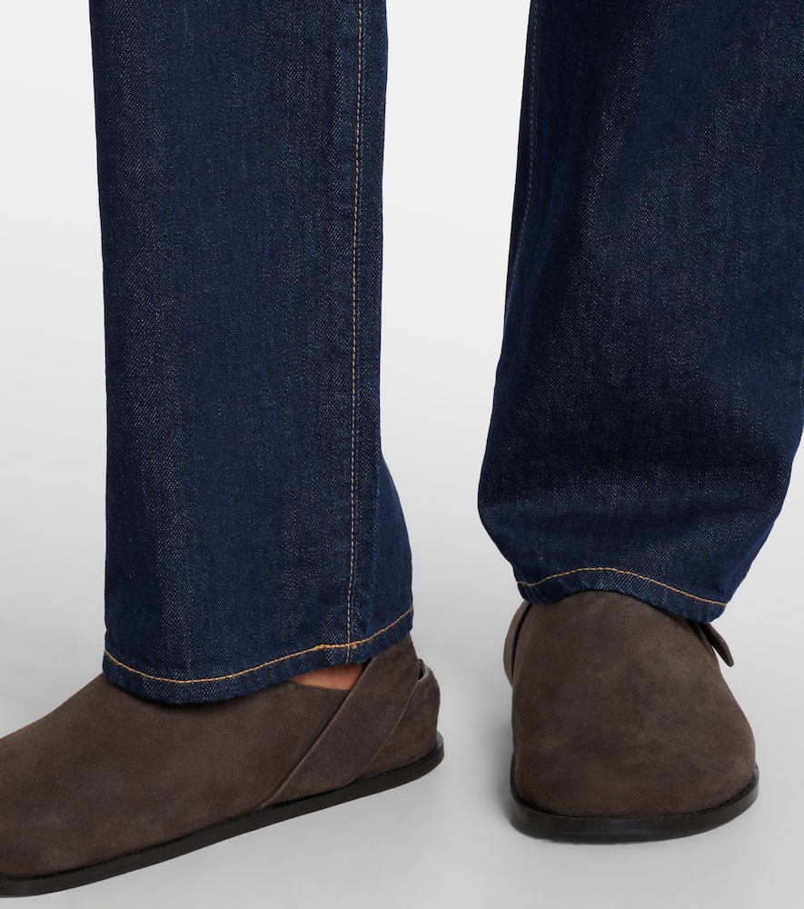Slvrlake London High Rise Straight Jeans In Midnight Mile In Blue