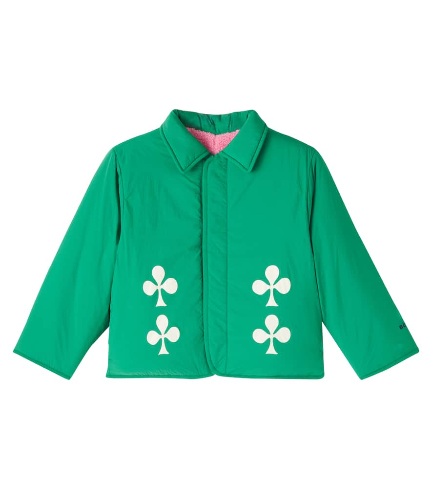 Bobo Choses Clover Reversible Jacket In Green