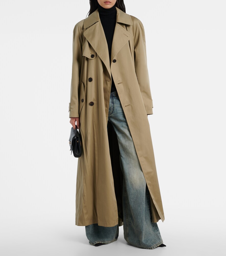  Balenciaga Balenciaga Gabardina Cocoon De Sarga Algodón 