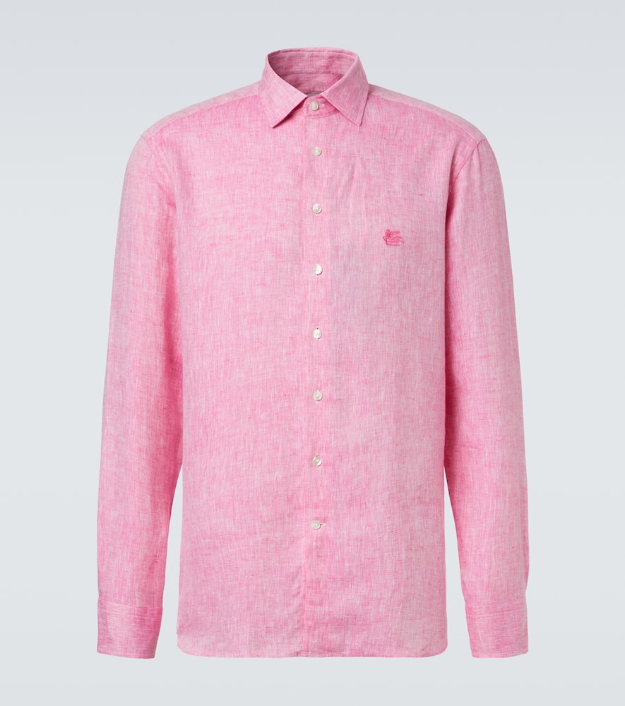 Etro Logo Long-sleeved Shirt In Multicolor