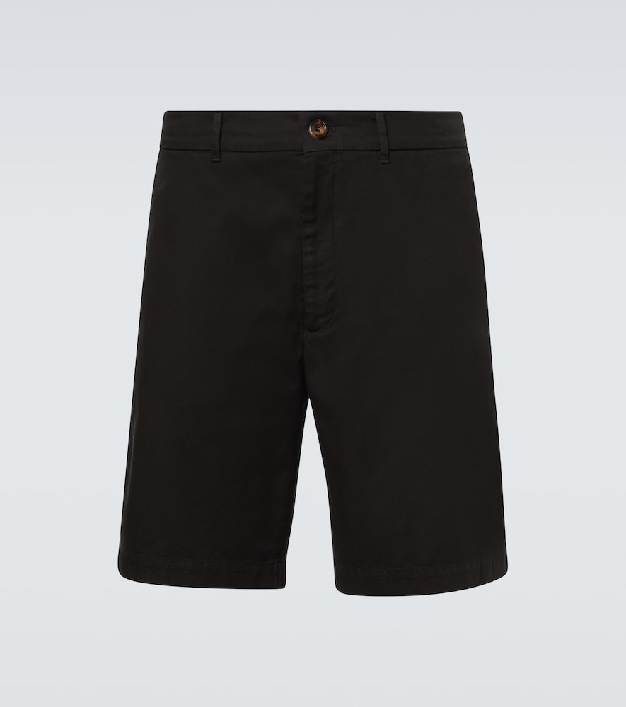 Brunello Cucinelli Men's Black Cotton-Blend Bermuda Shorts Uk Size 32