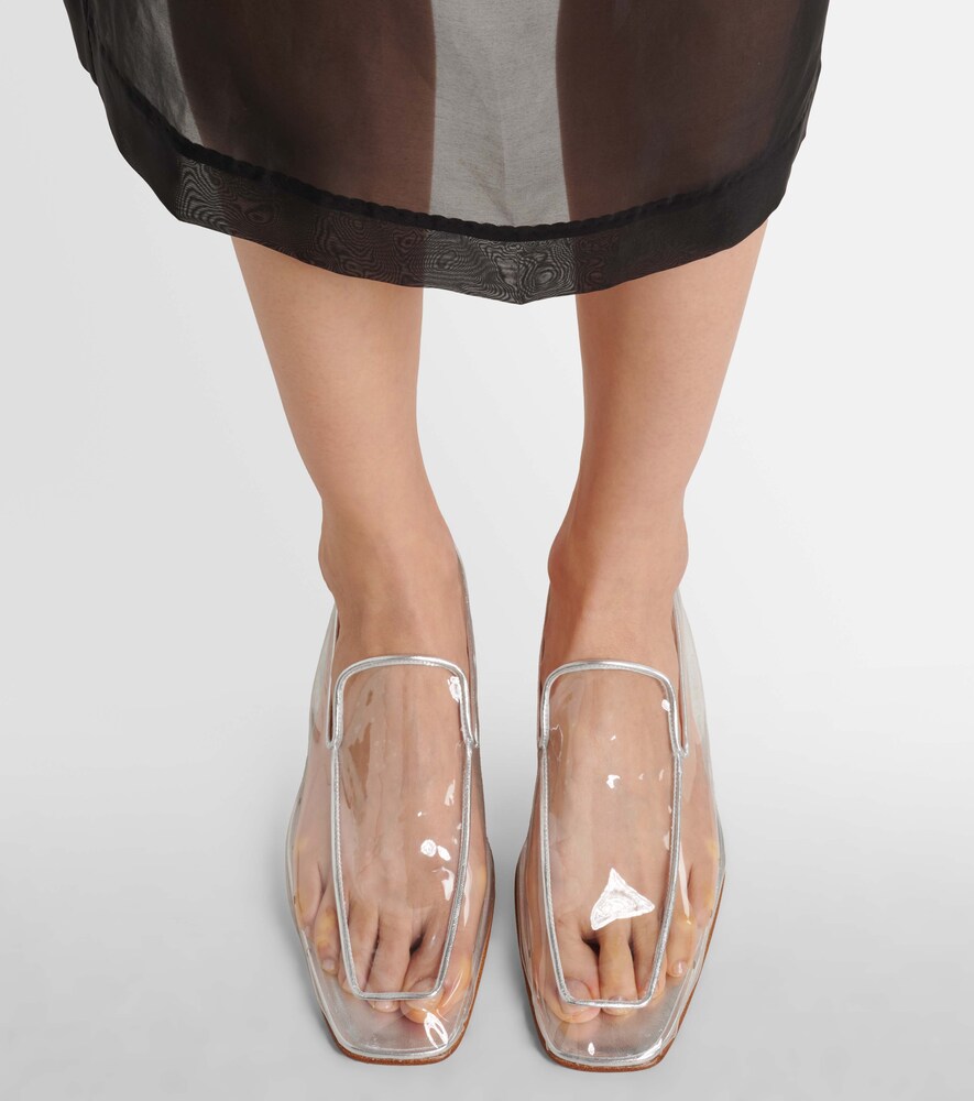 Herbert Levine Clear The Air 30 PVC loafer pumps