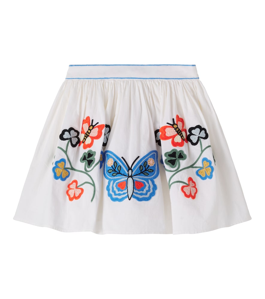 Molo White Bonnie Embroidered Cotton Skirt Y 9/10 - Mytheresa
