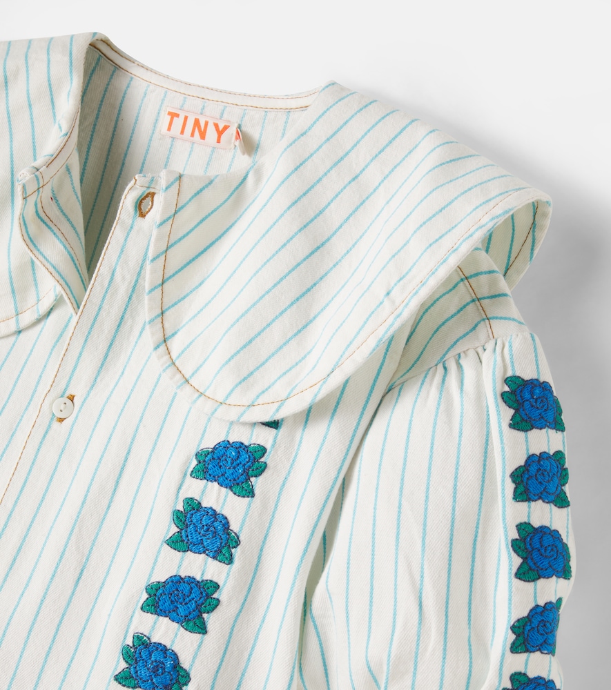  Tinycottons Tinycottons Robe Blue Flowers En Coton 