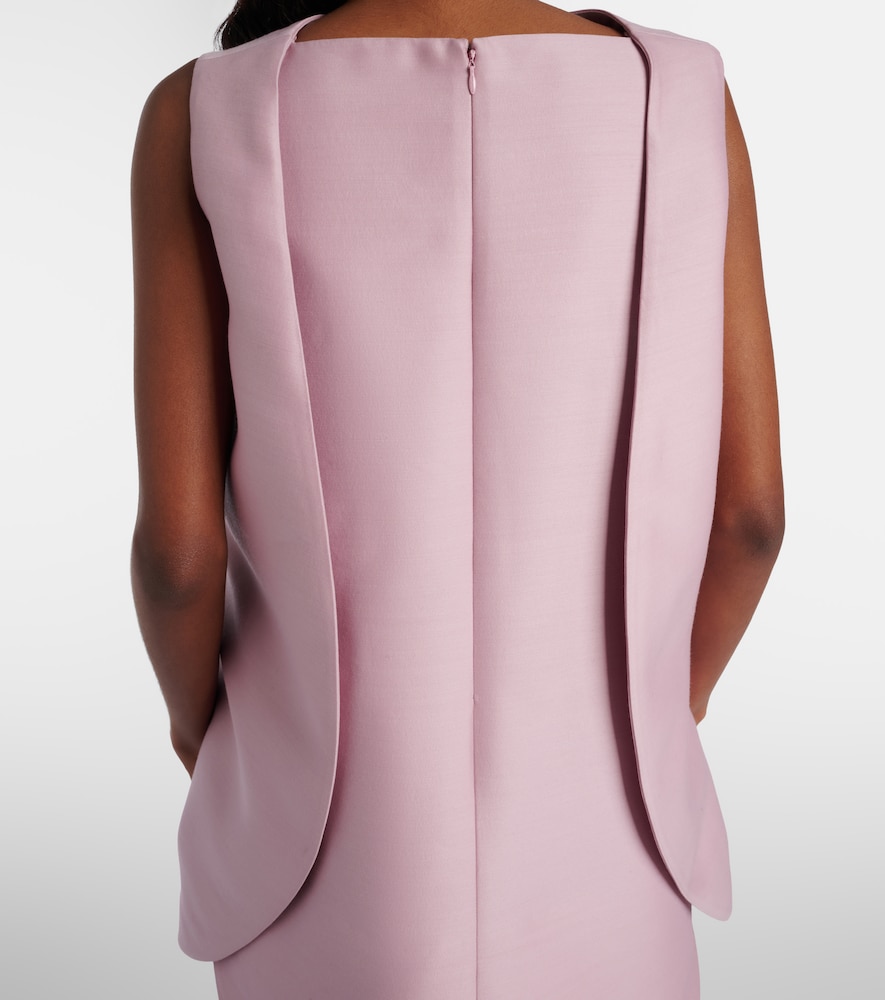  Balenciaga Balenciaga Minikleid Aus Seide Und Wolle 