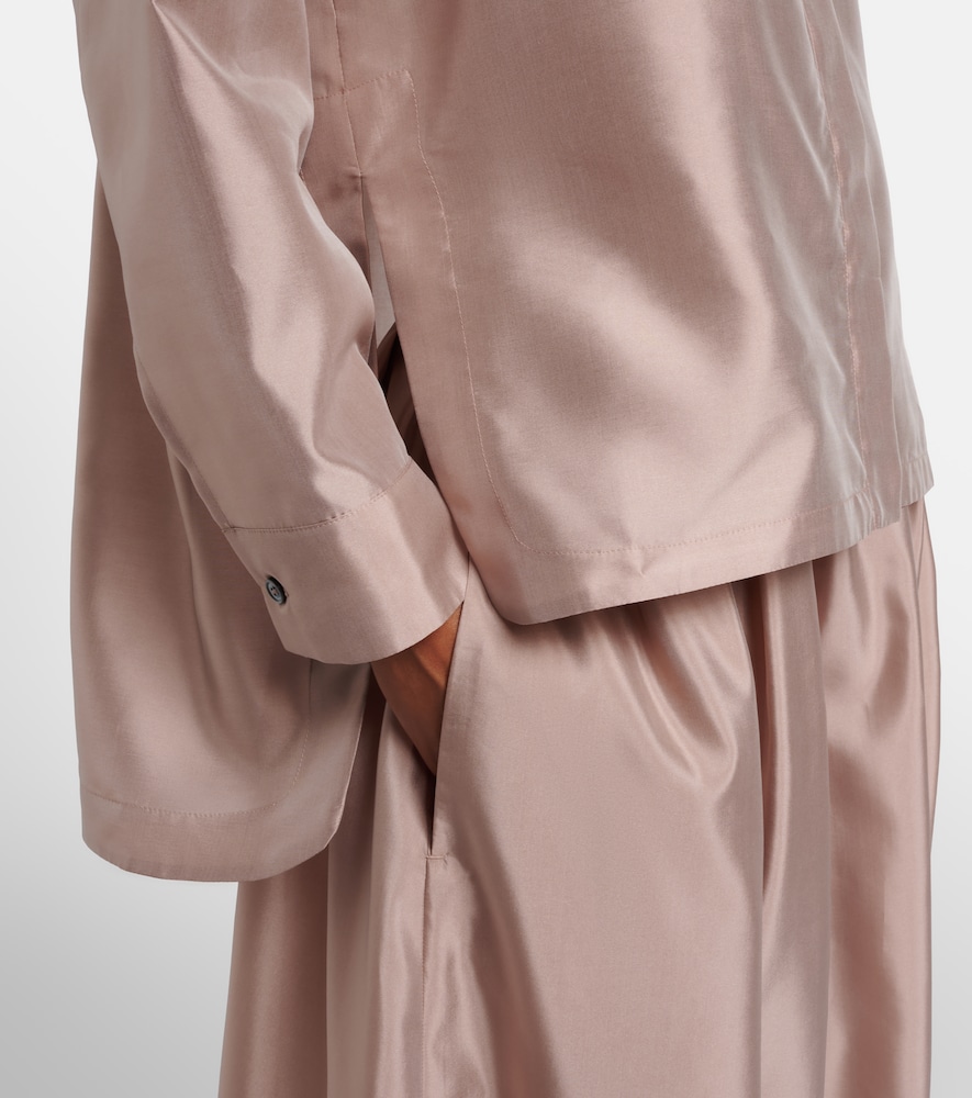  's Max Mara 's Max Mara Hemd Racconto Aus Satin 