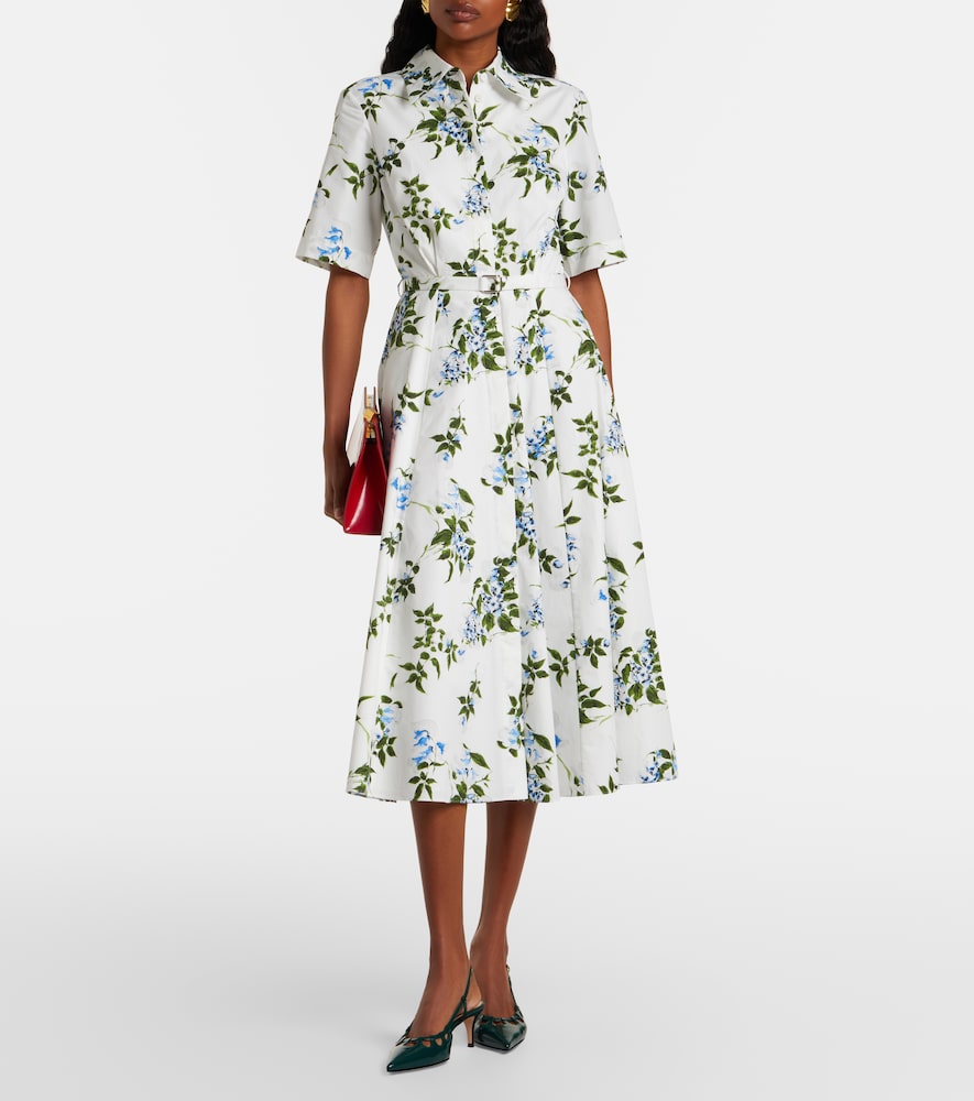 Emilia Wickstead Rubie floral cotton poplin shirt dress