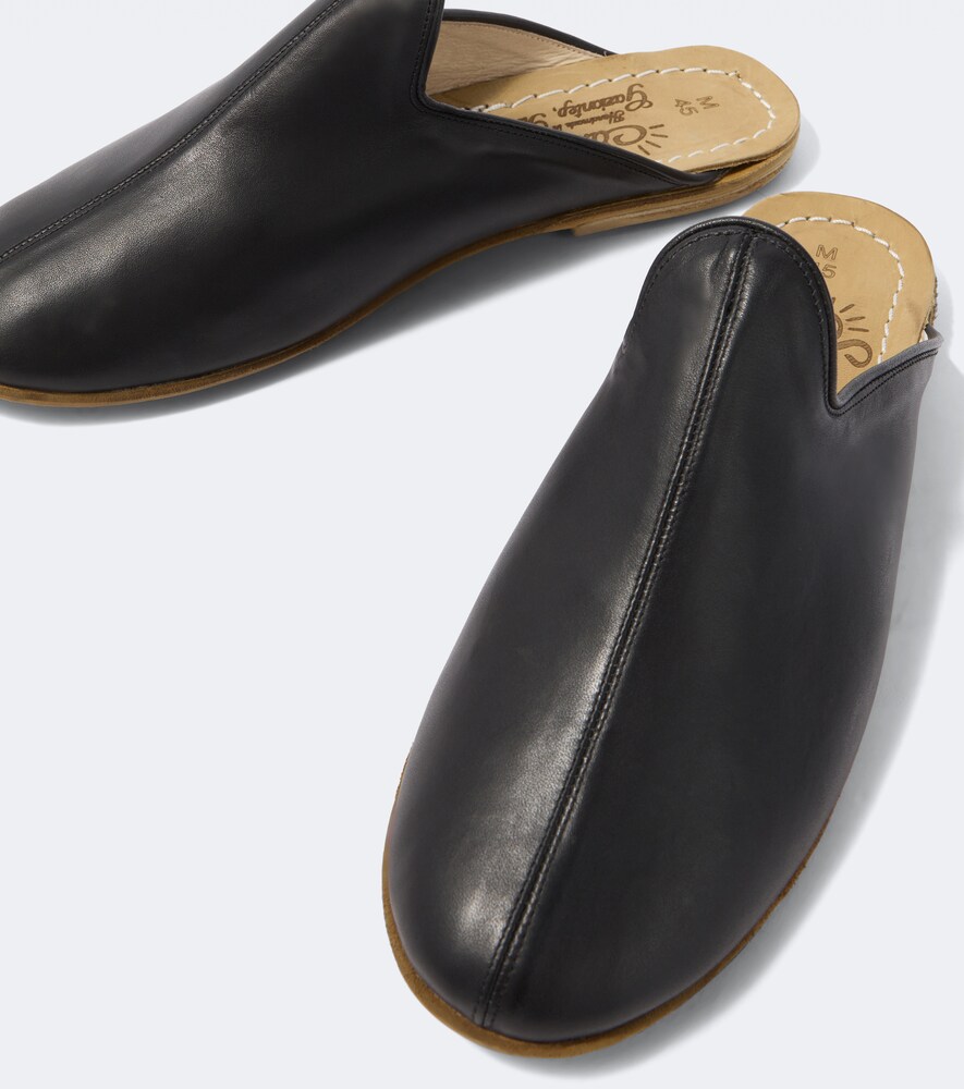  Sabah Sabah Baba Leather Mules 