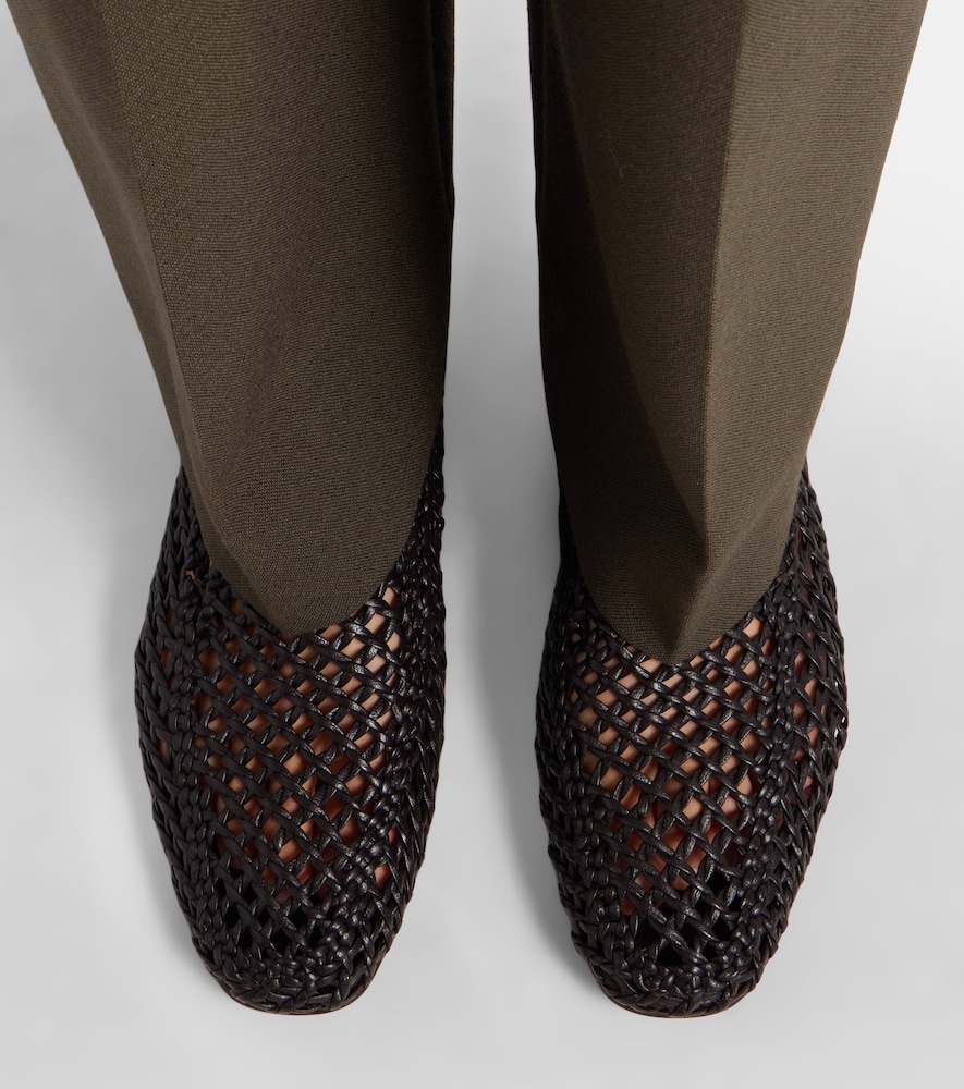 Le Monde Béryl Soft woven leather slip-on shoes