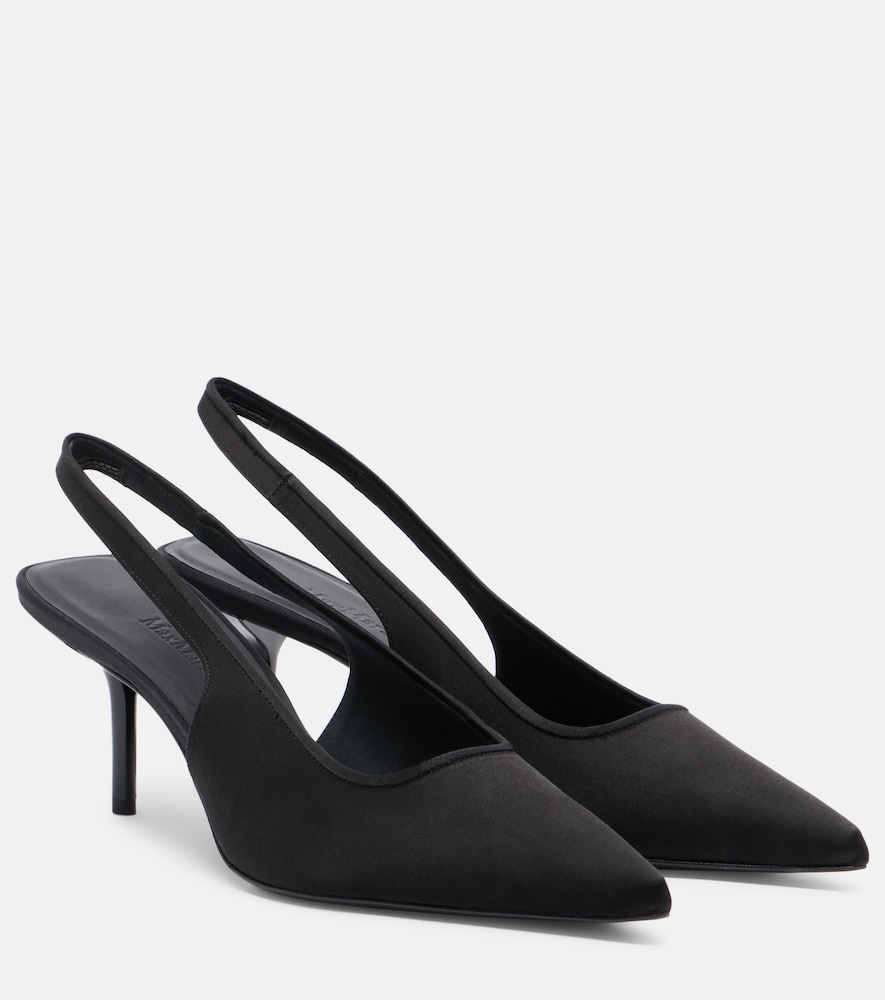 Max Mara Satin slingback pumps | Thumbnail 7