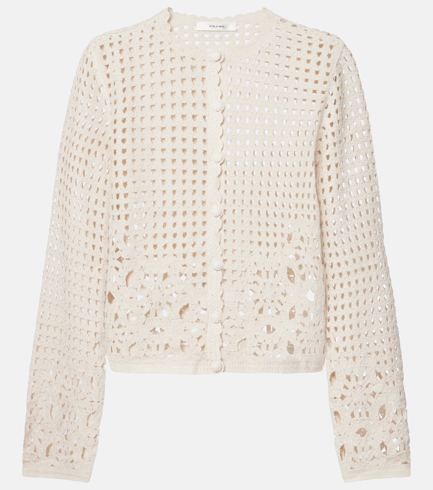 Cardigan Postcard in cotone crochet