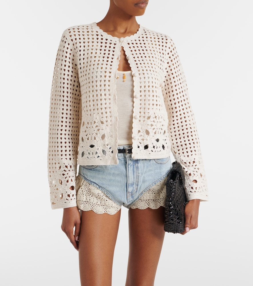  Frame Frame Postcard Crochet Cotton Cardigan 