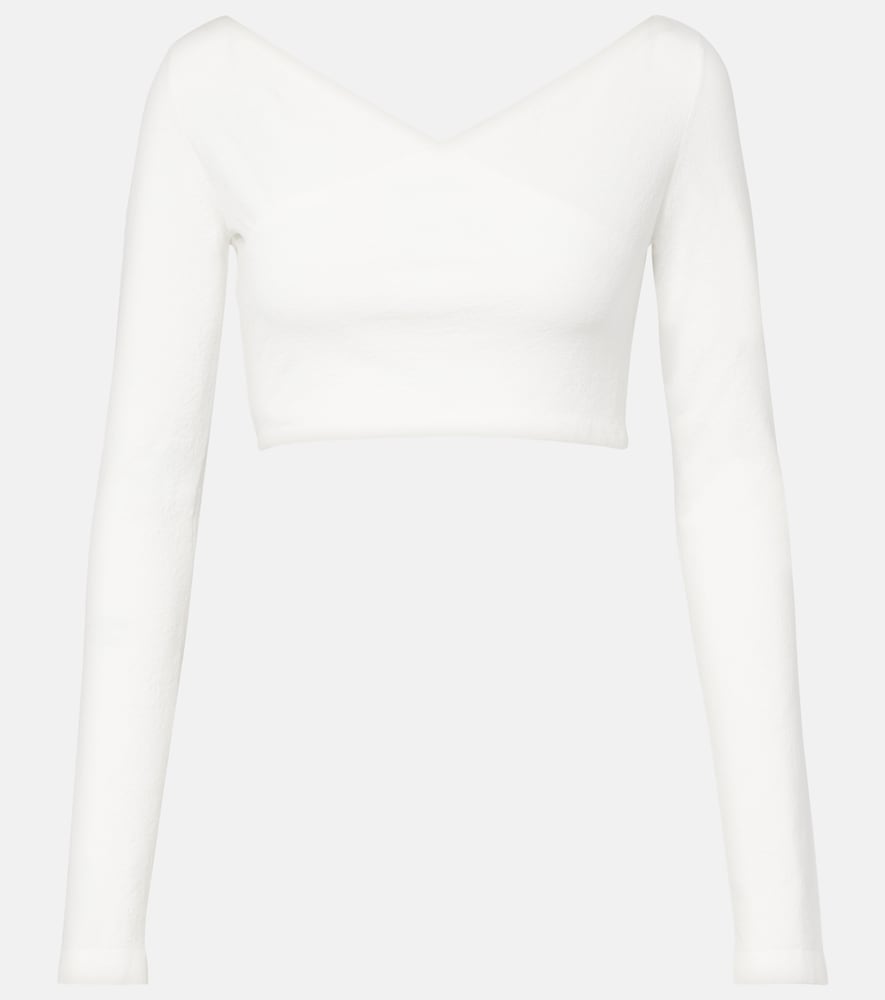Alaïa Wickeltop aus Crêpe