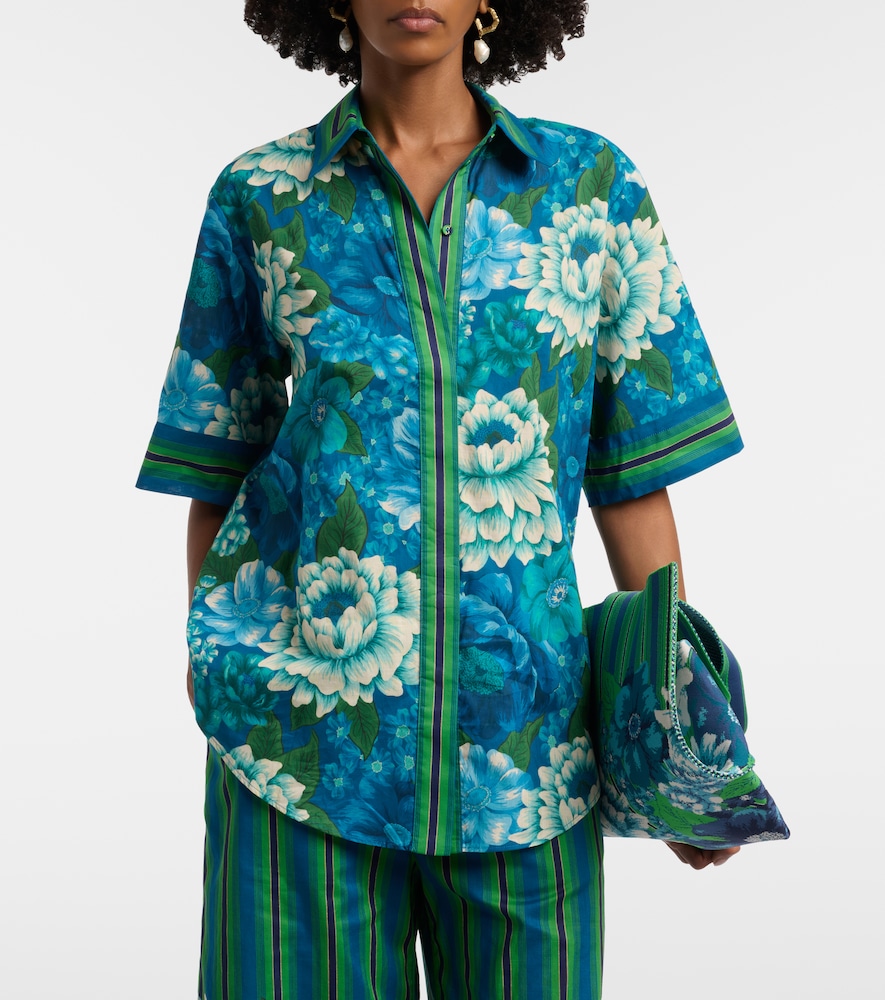  Alemais Alémais Camisa Oversized Margo De Algodón Estampada 