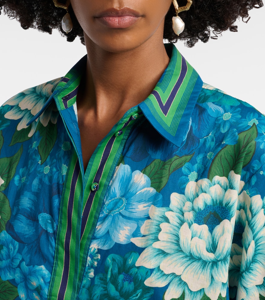  Alemais Alémais Camisa Oversized Margo De Algodón Estampada 
