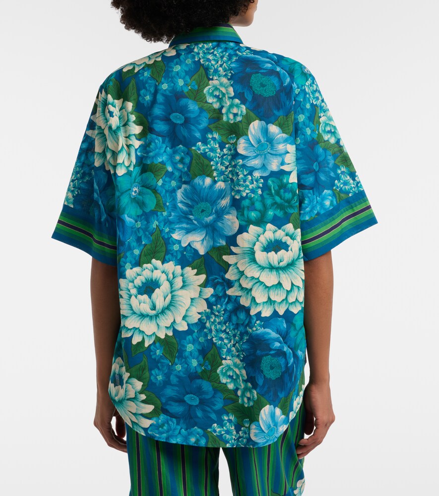 Alémais Margo Oversized Printed Cotton Shirt