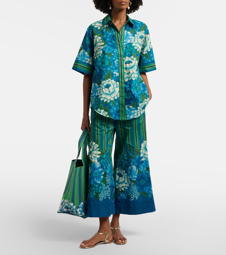 Alémais Margo Oversized Printed Cotton Shirt