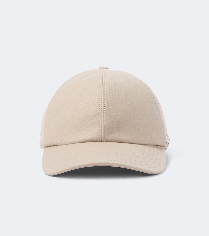 Agnona Men's Beige Wool Baseball Cap Medium - Mytheresa