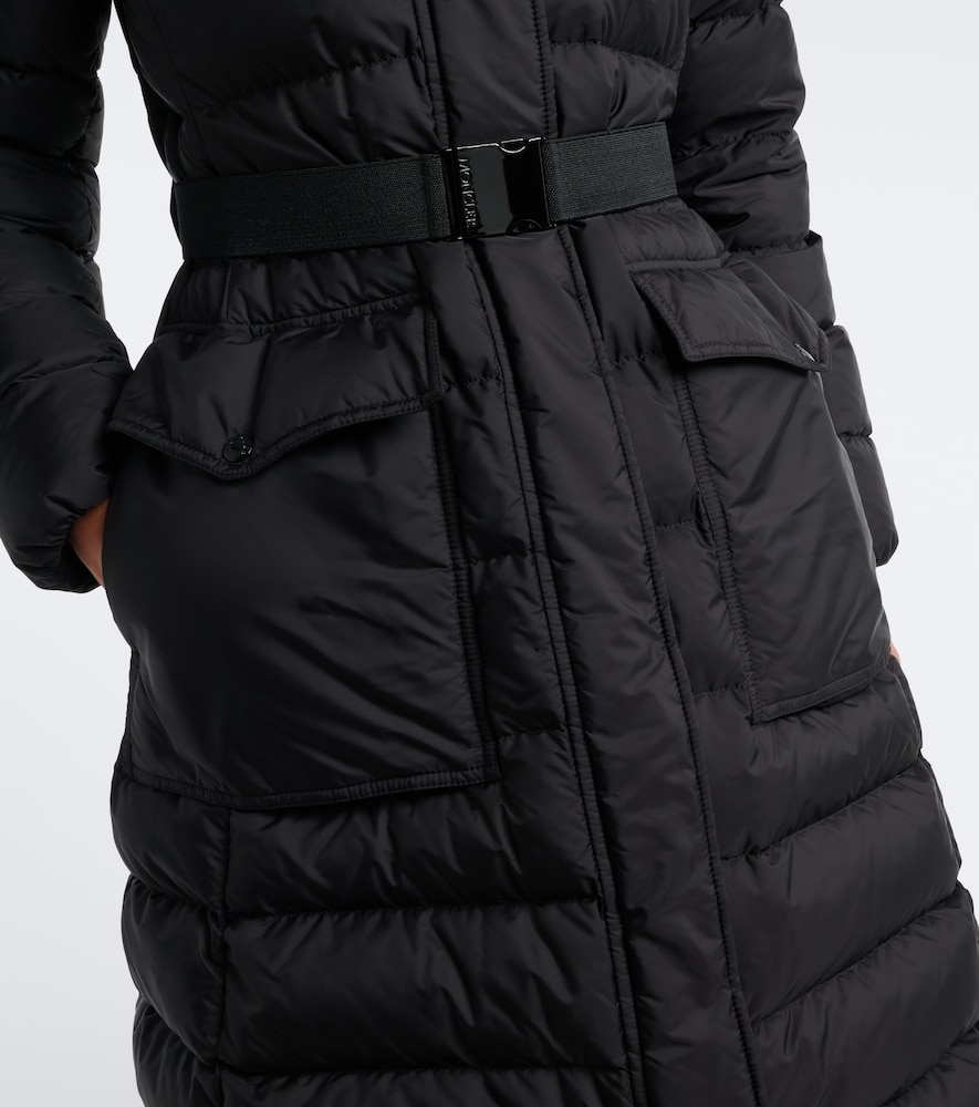 Shearling-Trimmed Down Coat