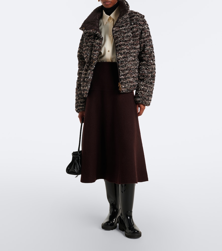 Knitted Wool-Blend Midi